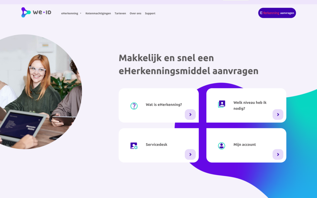 Vernieuwde We-ID website