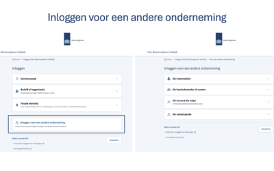 Nieuwe inlogschermen Mijn Belastingdienst Zakelijk: dit verandert er voor u per 6 augustus.